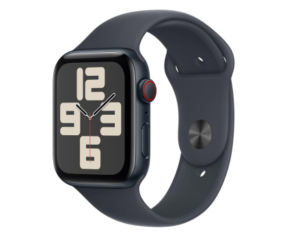 Smartwatch APPLE Watch SE 2024 GPS + Cellular 44mm koperta z aluminium (północ) + pasek sportowy rozmiar M/L (północ)